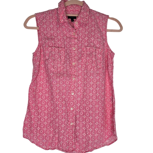 Talbots Linen Sleeveless Blouse - Picture 1 of 5